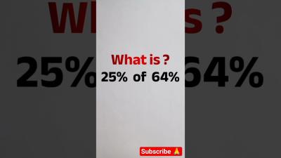 95 Failed this  Percentage of Percentage maths mathshorts mathstricks algebra viralmath iq