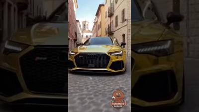 A gold Audi RS6 driving through sunny Europe. Audi GoldCarcar music