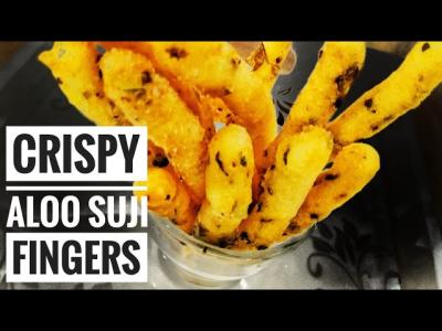 Aloo Suji Crispy Fingers  Evening Snacks  In Hindi