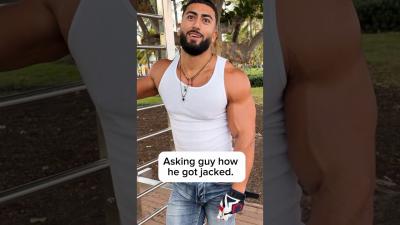 Asking guy how he got jacked. workout interview calisthenics funny Watch full length video