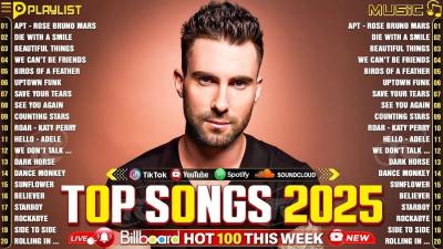 Bruno Mars Rihanna The Weeknd Ed Sheeran Adele Dua Lipa Maroon 5 Billboard Top 50 This Week