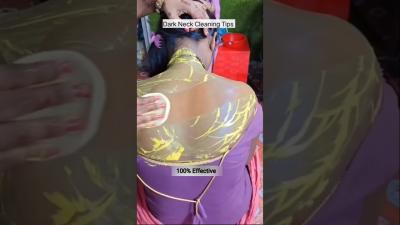 Easy Neck Cleaning Tips  Dark Neck Removal Pack At Home shorts ytshorts skincare hack dark