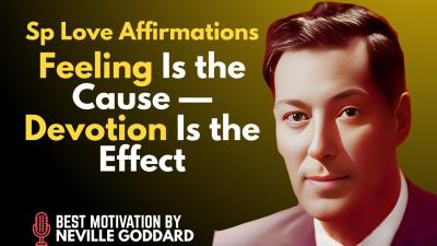 FEELING LOVED IS THE SECRET ENERGY TO YOUR SPS DEVOTION  NevilleGoddard audiobooks motivation