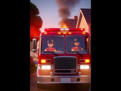 Firefighters Save the Day  3D Animated Emergency Rescue firetruck emergency animation shorts