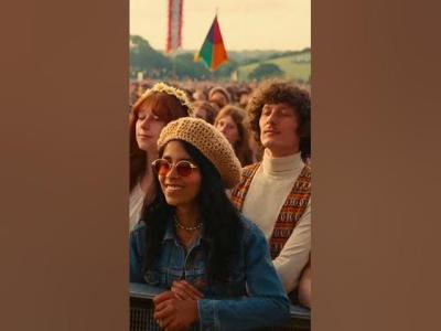 George Harrison John Lennon  Jimi Hendrix Jam Together Glastonbury Early 70s