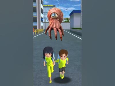 Girl  Boy Chased by a Wild Hand Zombie  Parents Sleeping  Sakura School Simulator Story shorts