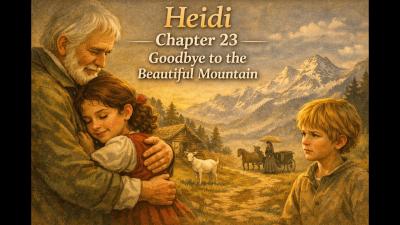 Heidi  Chapter 23  Goodbye to the Beautiful Mountain  English Audiobook