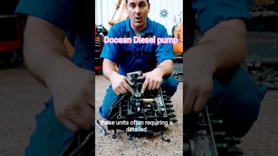   how to repair doosan diesel pump  power generator fuel system fix