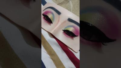 Lets try colourfull eye makeup tutorial 
