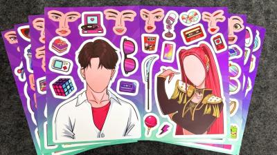 MUSIC BAND of HUNTRIX Mira  SAJA BOYS  KPOP DEMON HUNTERS  Sticker Book DIY
