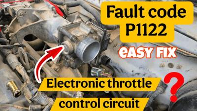P1122 Electronic throttle control circuit easy fix.