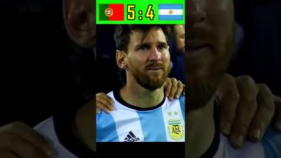  Ronaldo is so strong he destroyed Messis countryfootball ronaldo messi worldcup soccer cr7