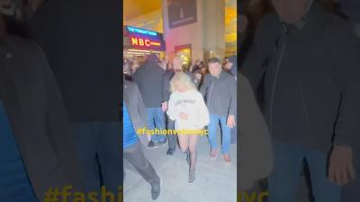 Sabrina Carpenter seen in nyc music newsong newmusic singer song fashionweek songspotlight