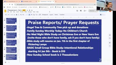 Sunday School 1 Thessalonians Study Guide Chapter 5Part 2