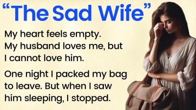 The Sad Wife Learn English Through Listening A1  A2 Level 