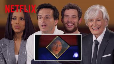 The Wake Up Dead Man Cast Try Benoit Blancs Accent  Netflix