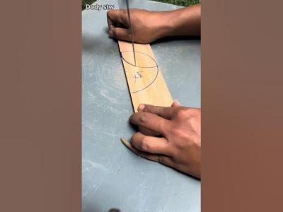 Wood cutting trik woodworking tutorial woodscraft diy shortvideo tipsandtricks