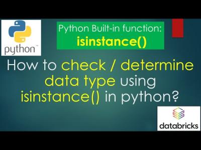 133. isinstance  How to check data types using isinstance in python  python PART 133
