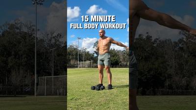  15 Min Dumbbell Full Body Workout Burn Fat and Build Muscle