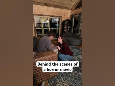 Behind the scenes of a horror movie filmmakersfamily horrorfilm horrorstation horrormovie scary