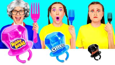 Big Medium and Small Plate Challenge  Kitchen Hacks and Recipes by BaRaFun Challenge
