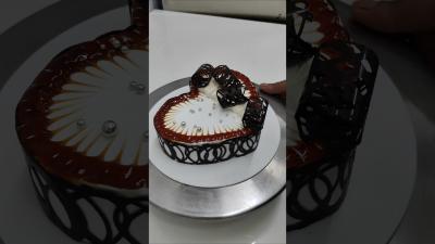 butterscotch heart shape cake decorating ideas butterscotchcake heartcake shorts ytshorts viral