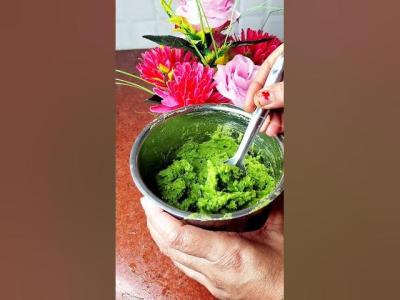 Crispy Hare Matar Ki Puri Winter Special Recipe shortsrecipecookingPuri