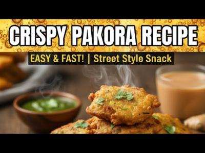 CRISPY PAKORA RECIPE EASY AND FAST STREET STYLE RECIPES کرسپی پکوڑا  no music  quick recipe