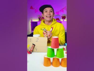  DIY Game Hit the Cup  Get the Reward shorts kidsvideo