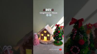 DIY Gingerbread House shorts ytshorts viralshorts viralvideo diy craft