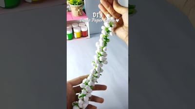 Diy tissue paper Gajra diy youtubeshorts