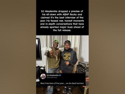 DJ Akademiks Says THIS AAP Rocky Interview Is the BEST One of the Year djakademiks shorts