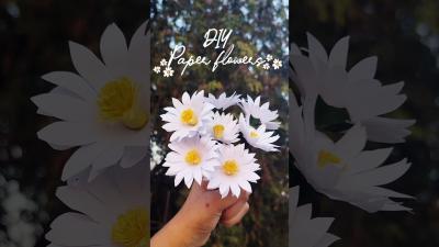 Easy Paper Daisy Hack  Easy Paper Flower Craft for Beginners  shorts