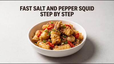Fast Chinese Salt and Pepper Squid Cooking Guide Step By Step