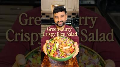 Green Curry Crispy Rice Salad Recipe