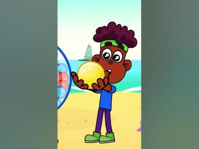  Gumball Machine on the Beach  Learn Colors with Funny Rhymes