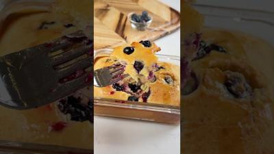 High Protein Breakfast Meal Prep Blueberry Pancake Bowls  