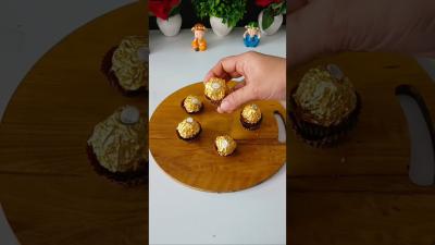 Homemade Ferrero rocher shorts ytshorts trending viral easy recipe chocolate shortsfeed