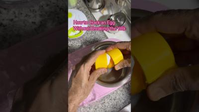 How to Crack an Egg Without Breaking the Yolk  Egg Cracker shorts viral eggcracker