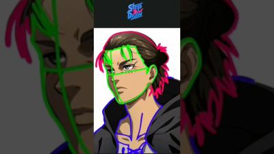 how to Draw eren Yeager step by step tutorial erenyeager