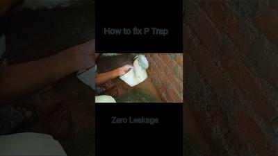 how to fix P Trap plumbingtime plumbing viral virelshorts bathroomfittings bathroomrenovation