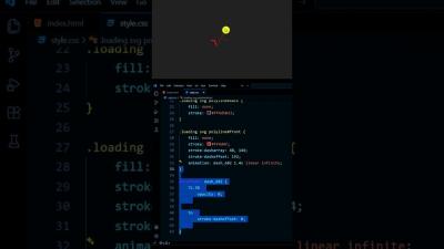 HTML CSS SVG Loading Animation  shorts loader