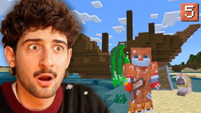 I FOUND HIDDEN TREASURE Minecraft Day 5