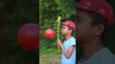 Innovative Bamboo Toys with Colourful Balloons ideas craft