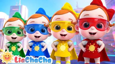 Kids Turn into Superheroes  EP242  Superheroes in the Cardboard Rooms  LiaChaCha Nursery Rhymes