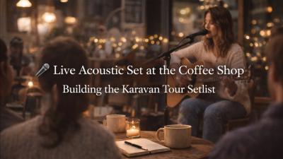  Live Acoustic Set at the Coffee Shop  Building the Karavan Tour Setlist