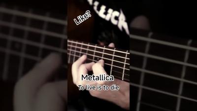 Metallica  to live is to die intro metallica musik guitar acoustic