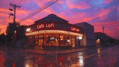 Midnight Rain City  90s Lofi Chillhop Ambience for study  relax