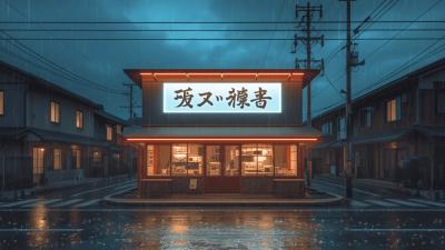 Neon Lights and Soft Rain  Cinematic Lofi Mix