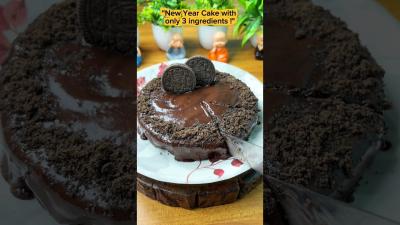 New Year Special Cake Recipe  Only 3 Ingredients No Oven No Eggs shorts